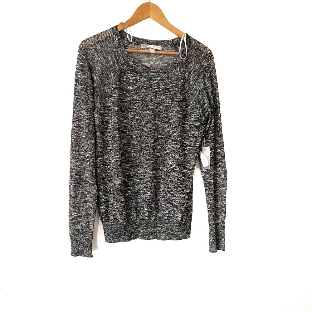 Forever 21 See-through Knit Crew Neck Sweater